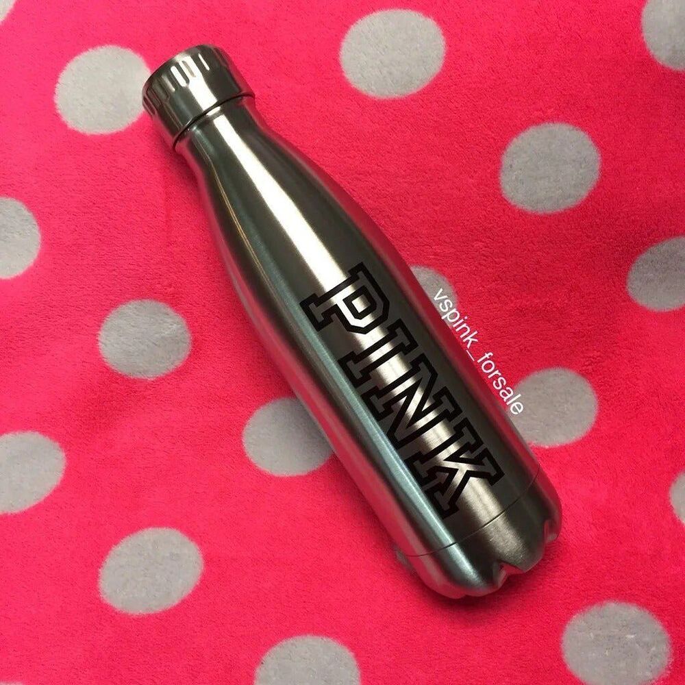 Victoria's Secret PINK Metal Water Bottle new VS 17oz